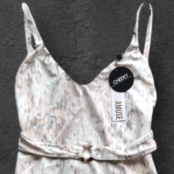 Amuse Society Patola One Piece Swimsuit Revolve White Multicolored Medium - Picture 4 of 9